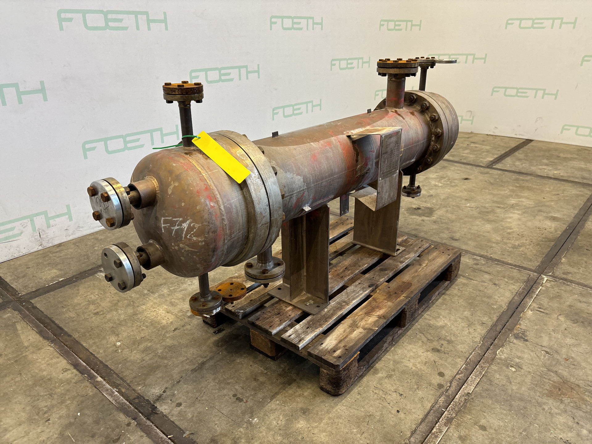 Maschine: WILHELM DELLER 5.2 m² (330 °C, 65 bar) - Shell and tube heat exch Rohrbündelwärmetauscher