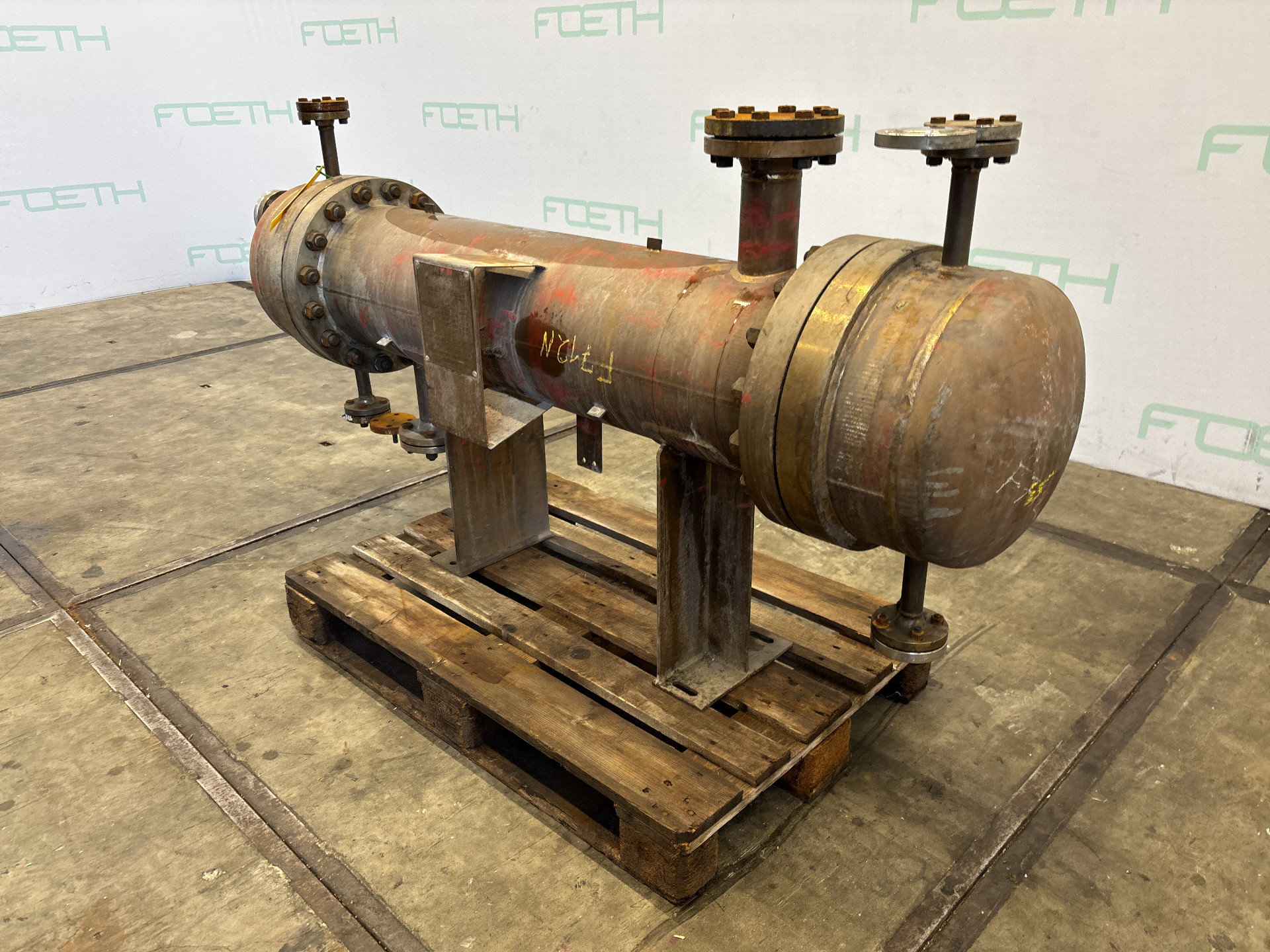 Maschine: WILHELM DELLER 5.2 m² (330 °C, 65 bar) - Shell and tube heat exch Rohrbündelwärmetauscher