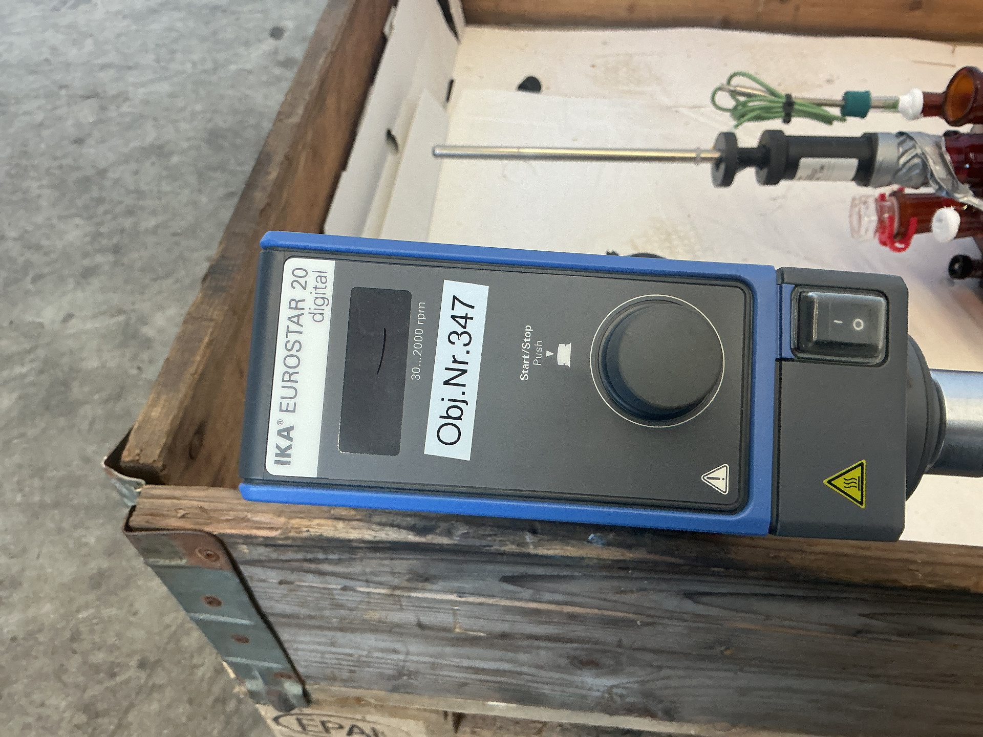 Maschine: SCHMIZO 10 litre Brown glass reactor Skid - Glass-lined Re Emaillierte Reaktoren