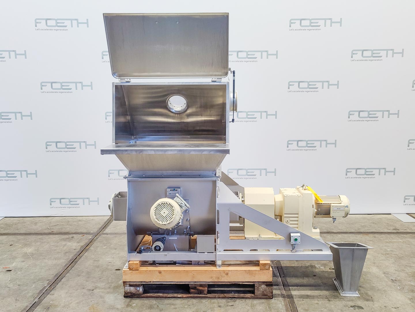 Maschine: EMDE NASSAU ESM-80 with dumping cabinet ST-100 - Ribbon blende Schneckenbandmischer