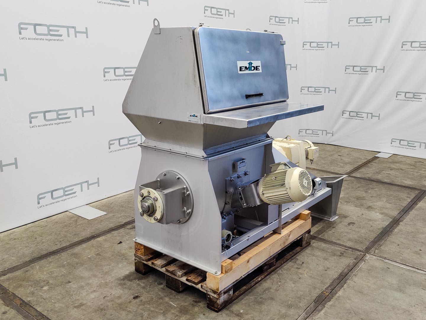 Maschine: EMDE NASSAU ESM-80 with dumping cabinet ST-100 - Ribbon blende Schneckenbandmischer