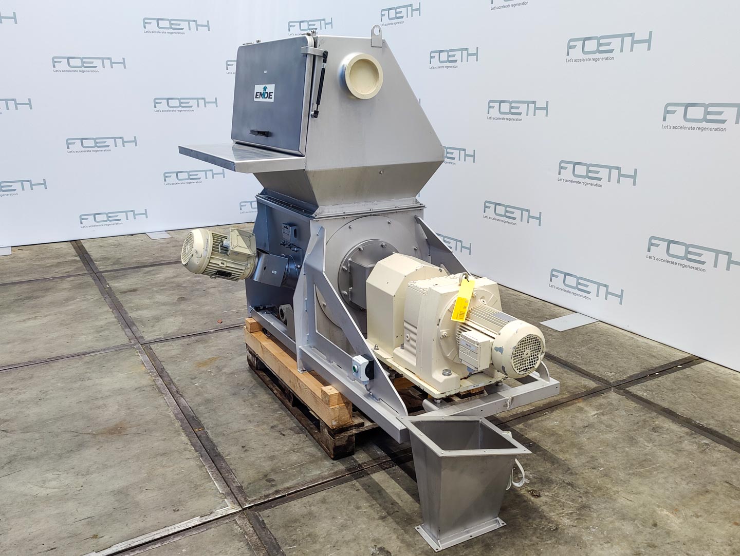 Maschine: EMDE NASSAU ESM-80 with dumping cabinet ST-100 - Ribbon blende Schneckenbandmischer