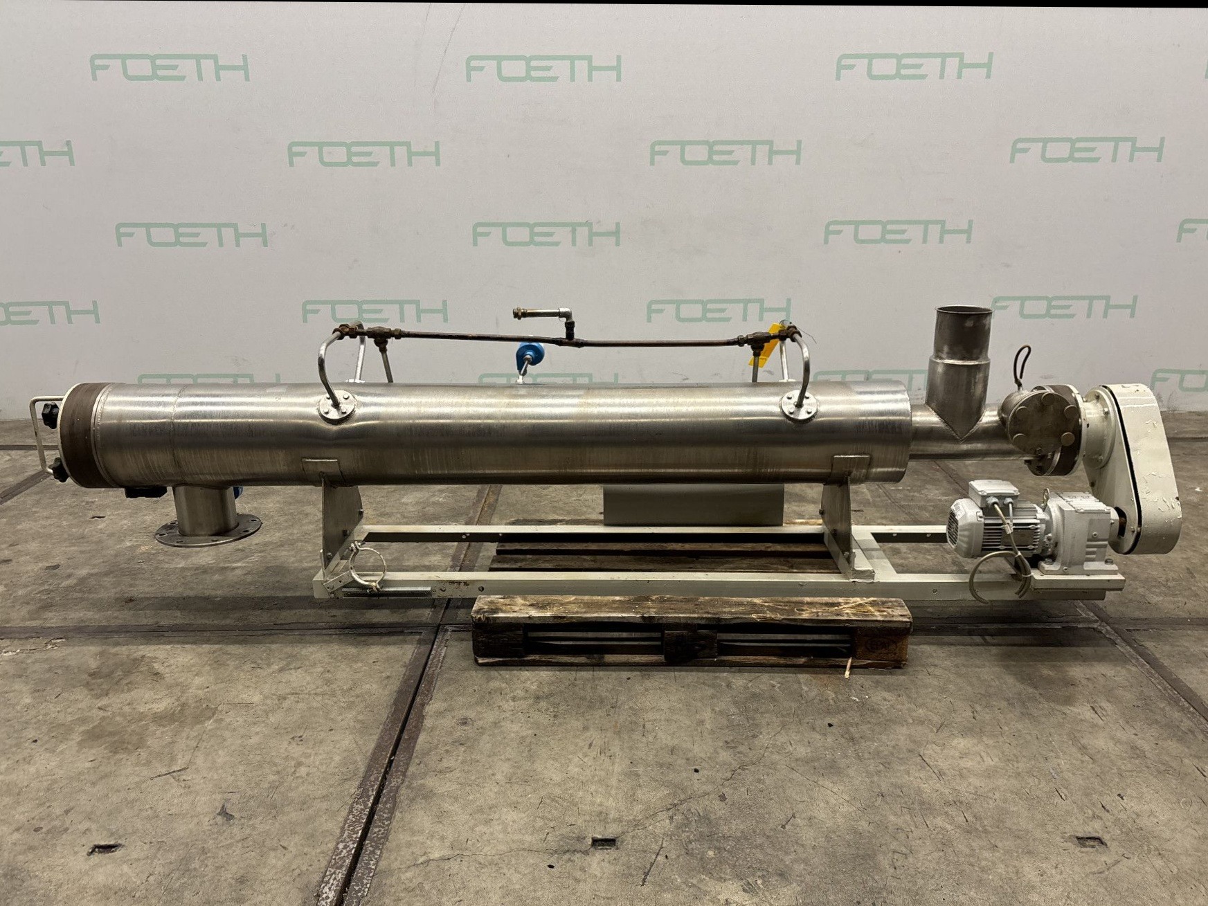 Maschine: AZO Horizontal screw jacketed - Horizontal screw conve Horizontale Förderschnecken