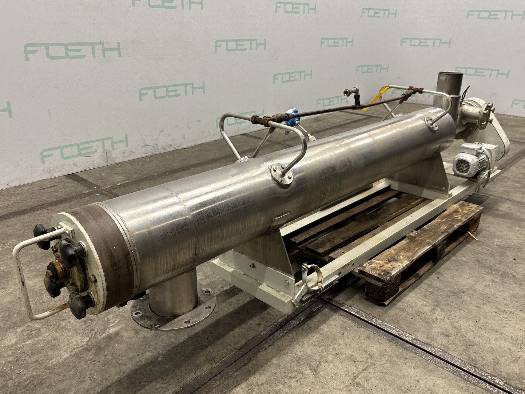 Maschine: AZO Horizontal screw jacketed - Horizontal screw conve Horizontale Förderschnecken