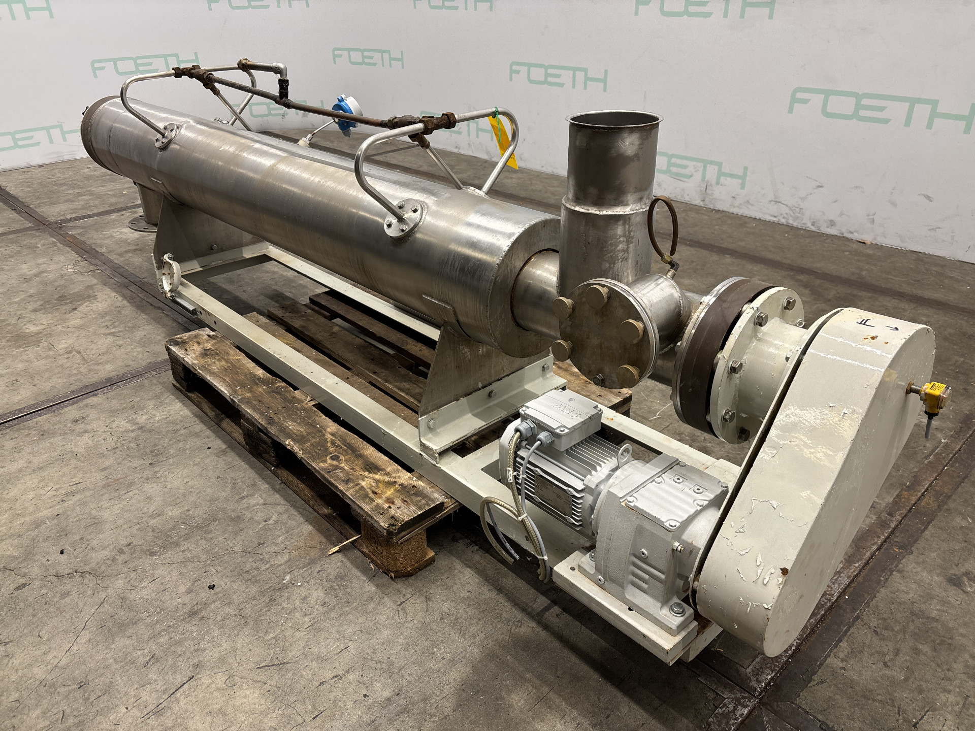 Maschine: AZO Horizontal screw jacketed - Horizontal screw conve Horizontale Förderschnecken