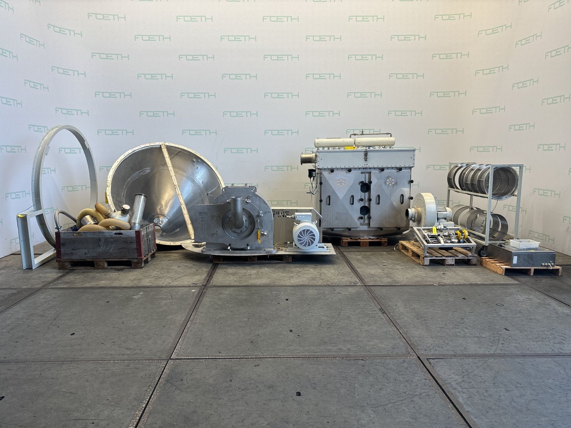 Maschine: HOSOKAWA ALPINE 500 UPZ — Cryogenic Milling Line - Fine Impact Mil Feinprallmühlen