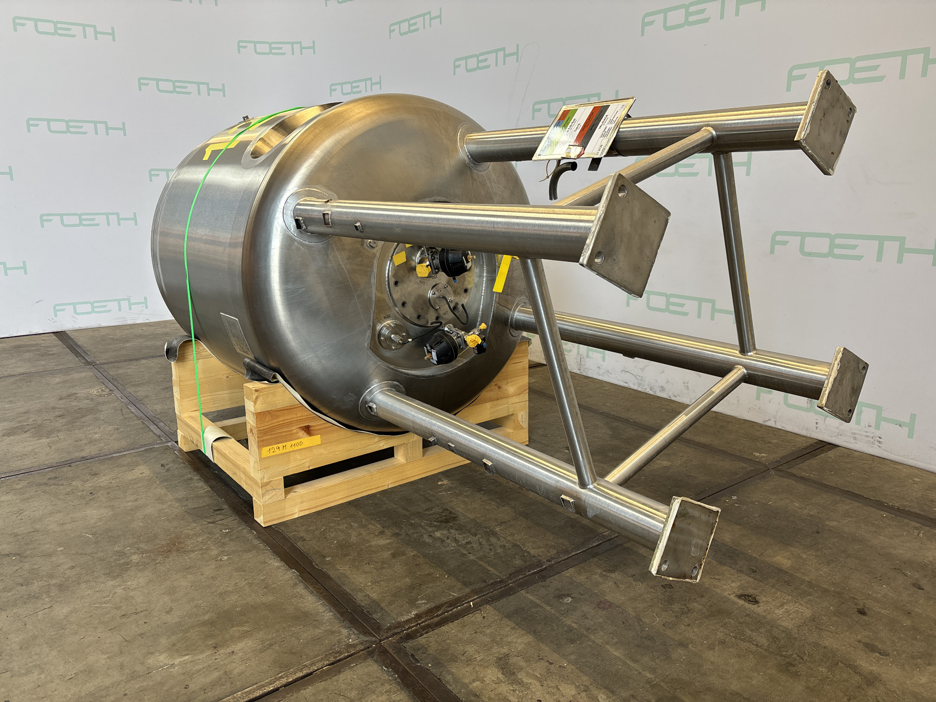 Maschine: NORBERT KARASEK  GLOGGNITZ Bioreactor 1500 l. - Stainless Steel Reactor Edelstahlreaktoren