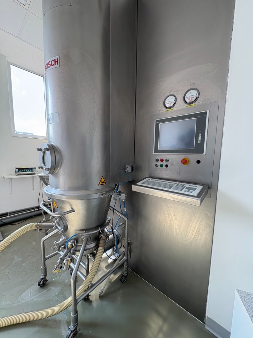 Maschine: BOSCH HüTTLIN  SCHOPFHEIM Pilotlab L - Fluid bed dryer batch Fließbetttrockner Chargen