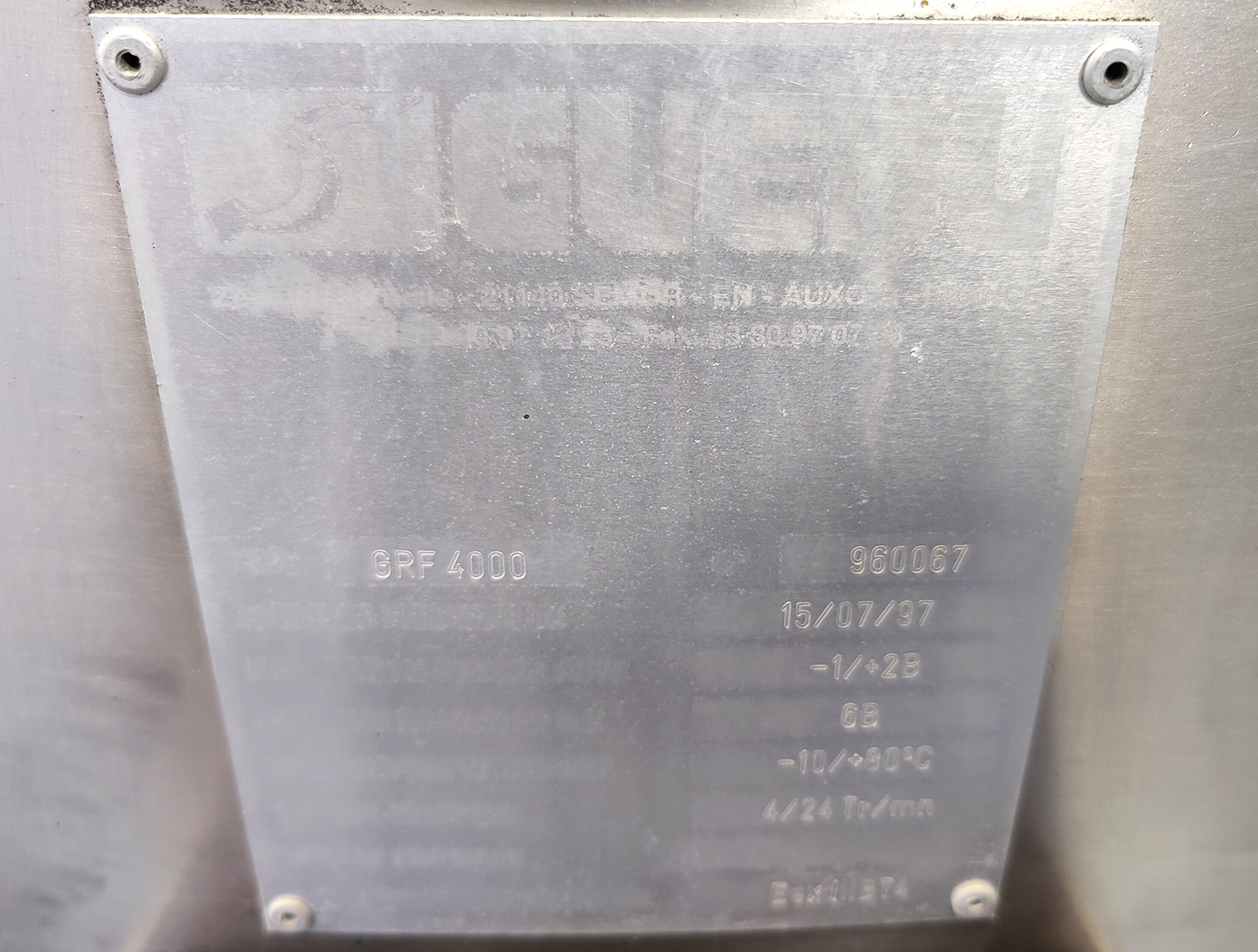 Maschine: GUEDU GRF 4000 - Nutsche filter Nutschenfilter