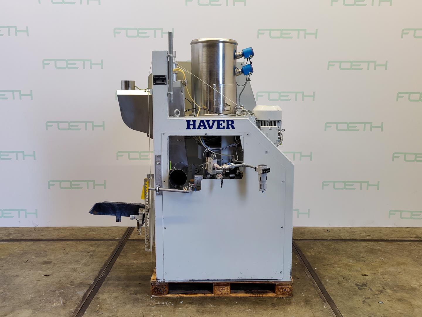 Maschine: Haver & Boecker 1 WXEH  valve sack powder filler - Powder filler Lebensmittel in Pulverform