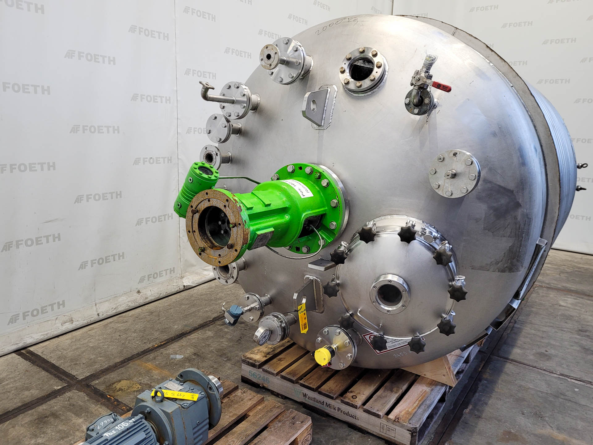 Maschine: ENCO 6300 Ltr. (bio-)reactor - Stainless Steel Reactor Feste Pharmazeutika