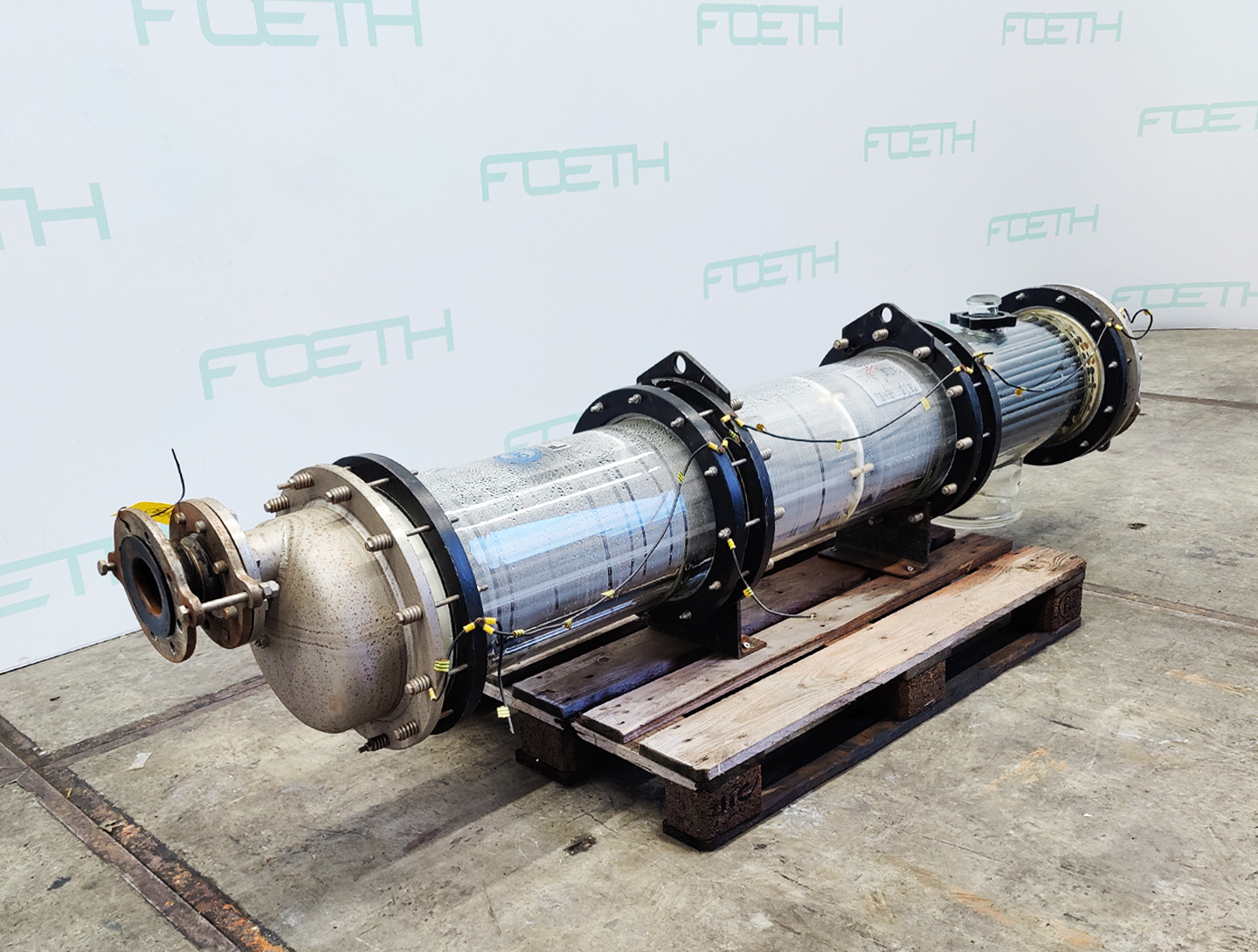 Maschine: QVF GLASSTECHNIK S-ROB71/300/SH/3/SIC 7,1m² - Shell and tube heat e Getränke