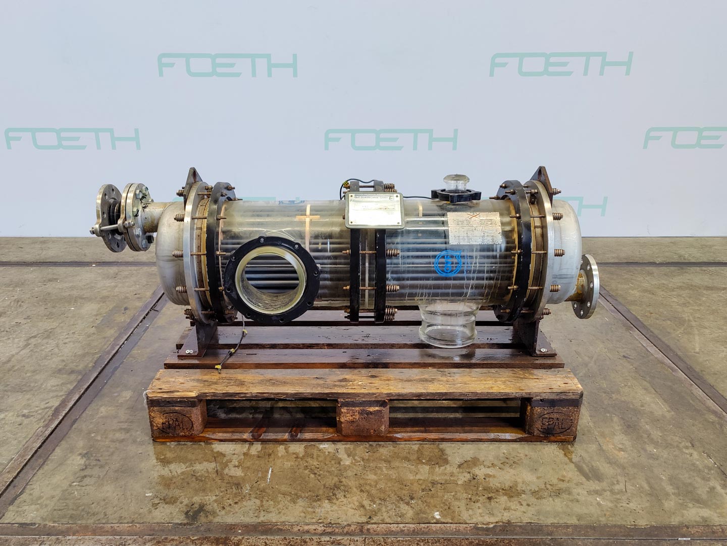 Maschine: QVF GLASSTECHNIK S-ROB40/300/SH/3SIC - 4 m² - Shell and tube heat e Getränke