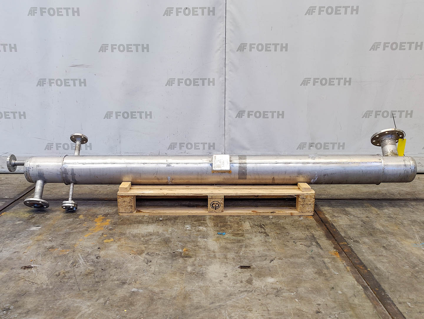 Maschine: KUEHNI finned tube heat exchanger) 6,3m² - Shell and tub Getränke