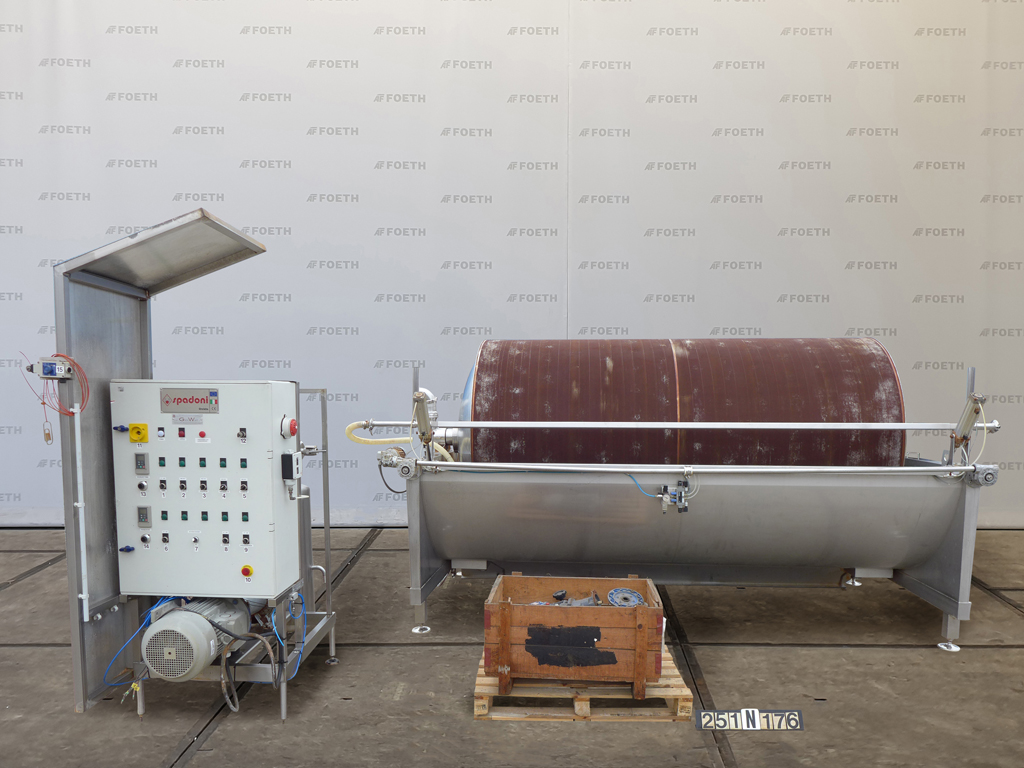 Maschine: SPADONI ASSO 15 - Rotating vacuum filter Rotierende Vakuumfilter