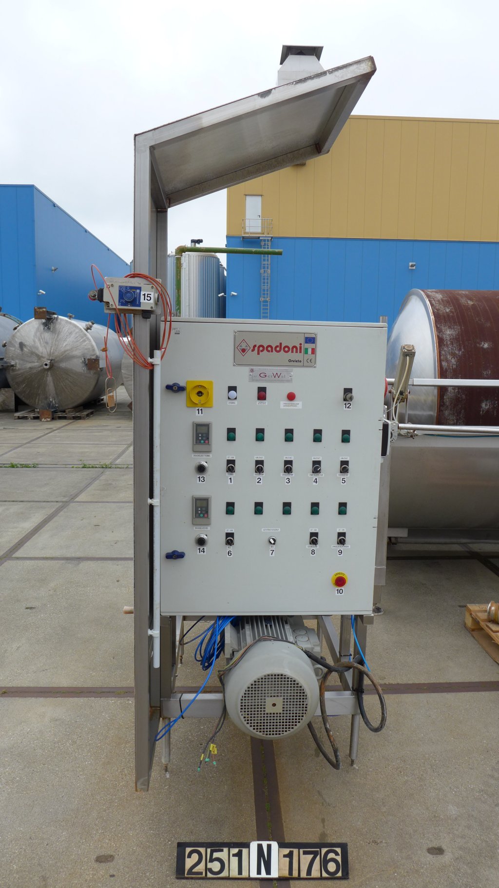 Maschine: SPADONI ASSO 15 - Rotating vacuum filter Rotierende Vakuumfilter