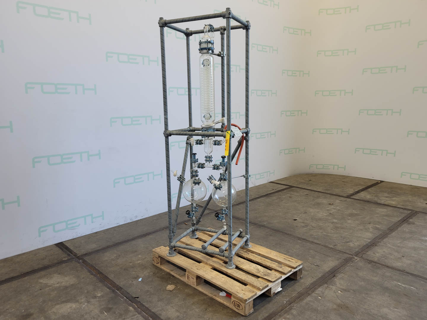 Maschine: BüCHI condensor with two receivers - Shell and tube heat Rohrbündelwärmetauscher
