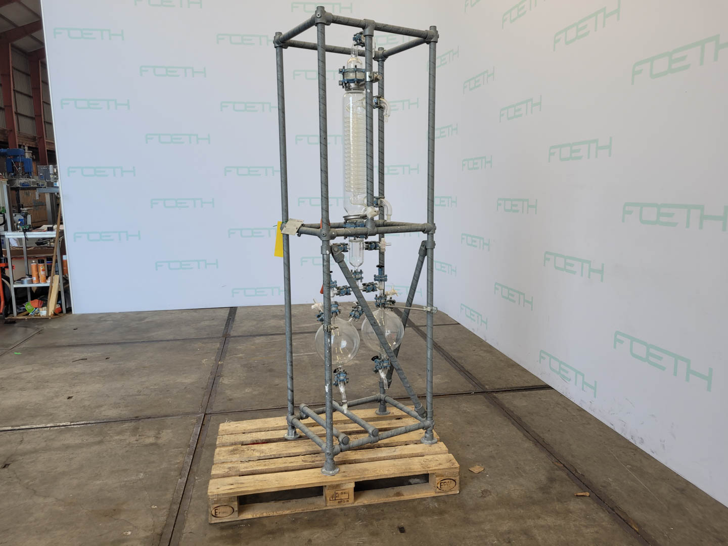 Maschine: BüCHI condensor with two receivers - Shell and tube heat Rohrbündelwärmetauscher