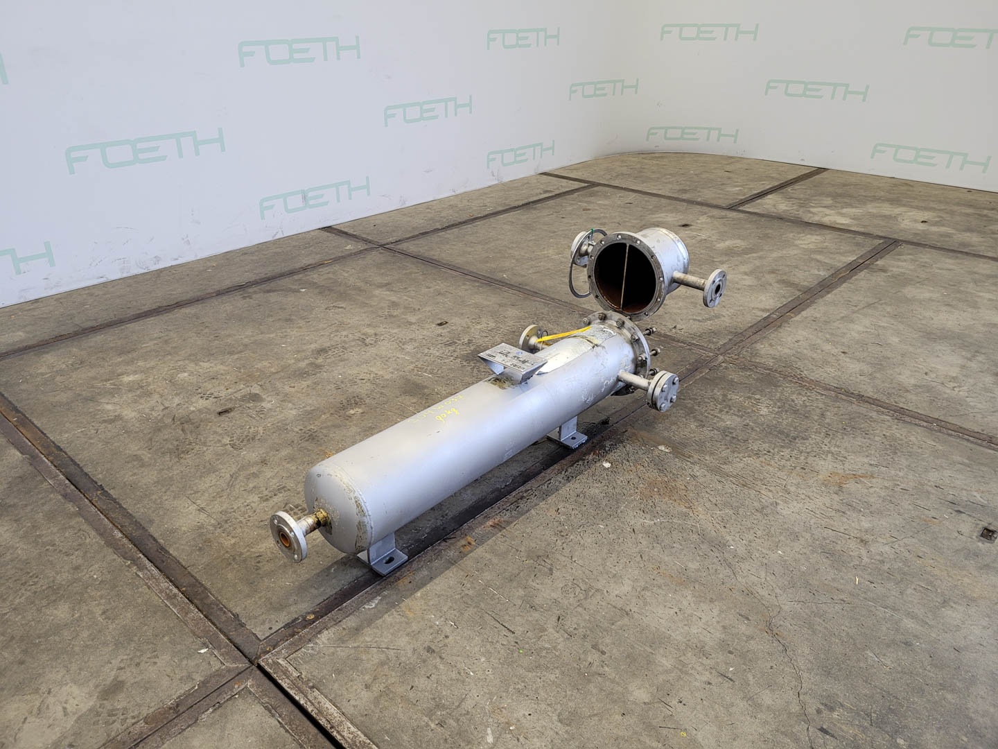 Maschine: SAG ASME VIII DIV 1 1m² - Shell and tube heat exchange Feste Pharmazeutika