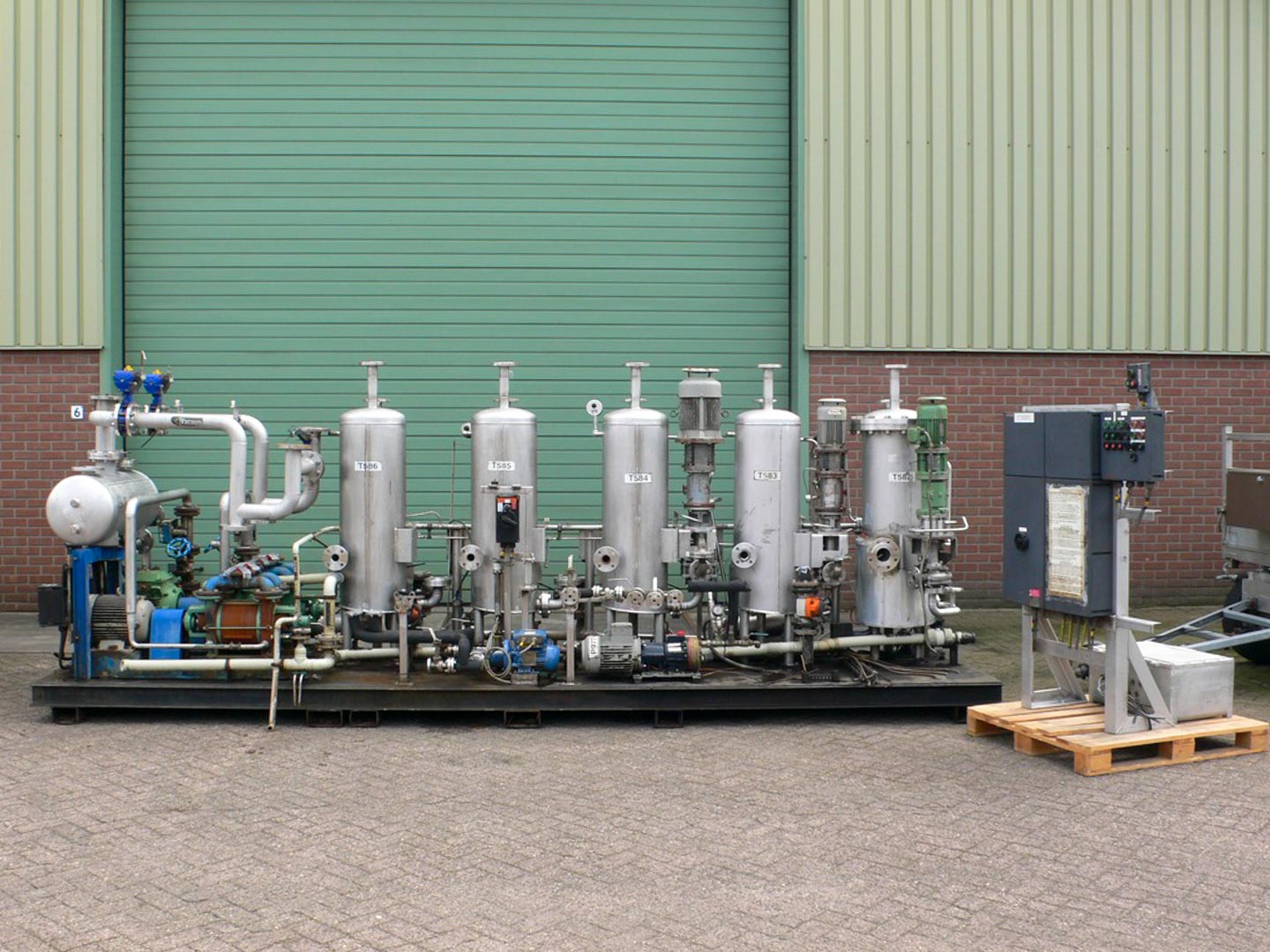 Maschine: PANNEVIS RT 0,25 X 4,0 M 1m²  (Hastelloy) - Vacuum belt fil Vakuumbandfilter