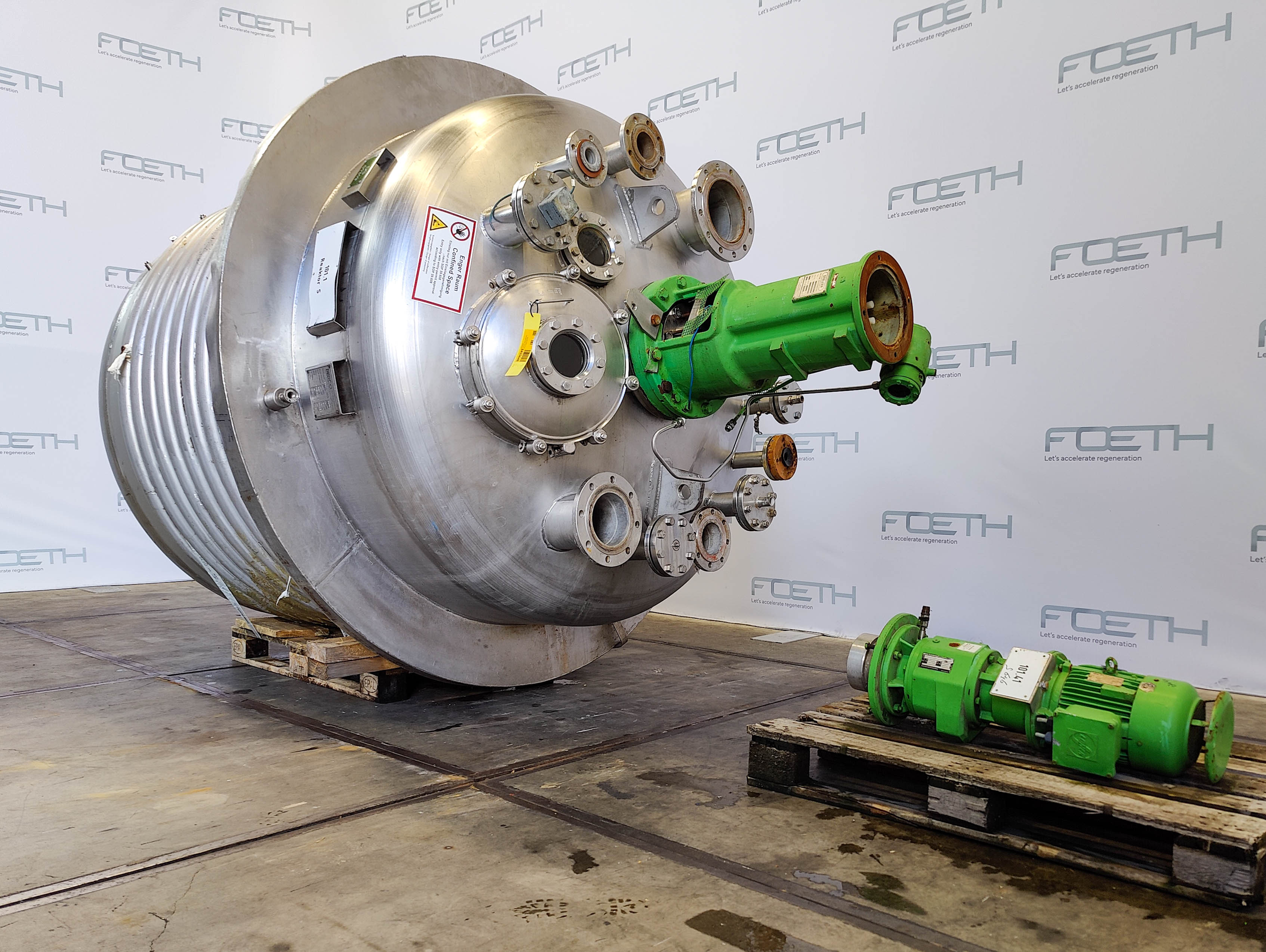 Maschine: ENCO bio-)reactor 5350 Ltr. - Stainless Steel Reactor Lösungsmittel