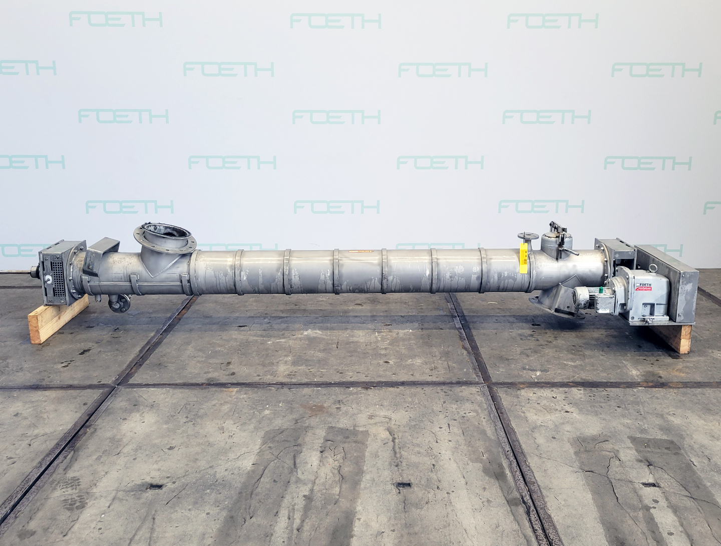 Maschine:  Dia 250 IO 2700 jacketed   Horizontal screw convey Kunststoff und Gummi