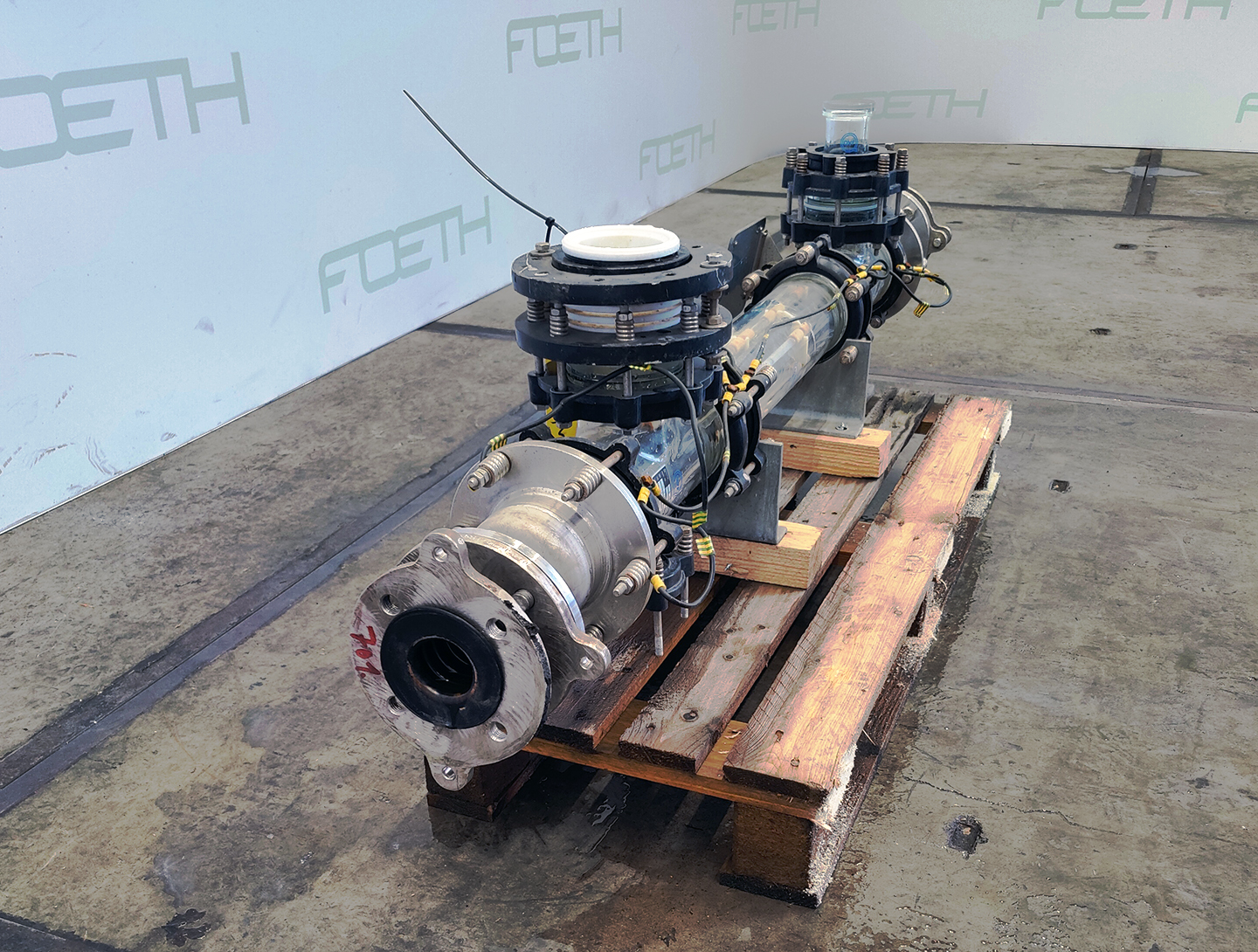 Maschine: QVF GLASSTECHNIK ROB DN100 SIC 0,5m² - Shell and tube heat exchange Gewürze