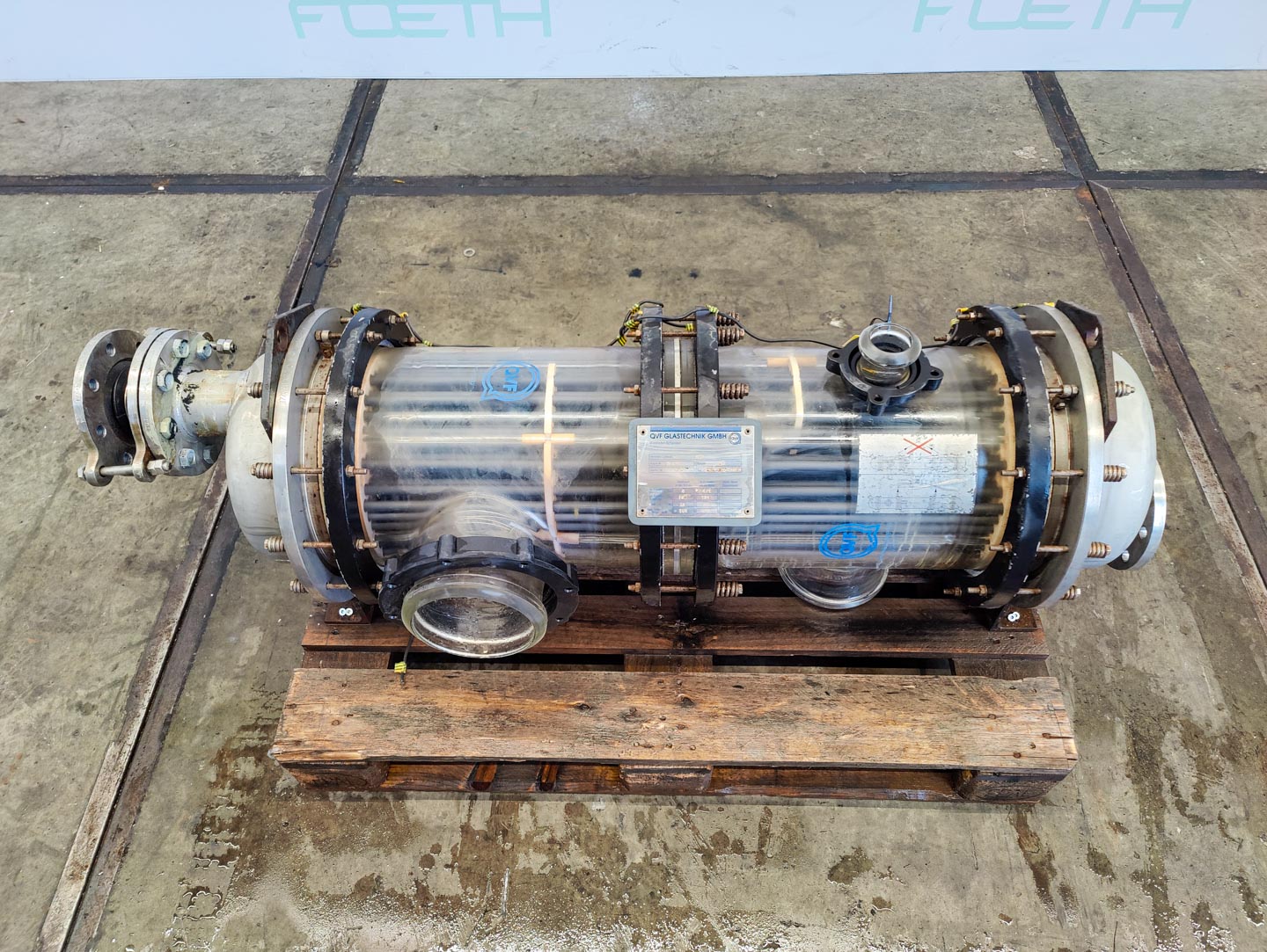 Maschine: QVF GLASSTECHNIK S-ROB40/300/SH/3SIC - 4 m² - Shell and tube heat e Gewürze