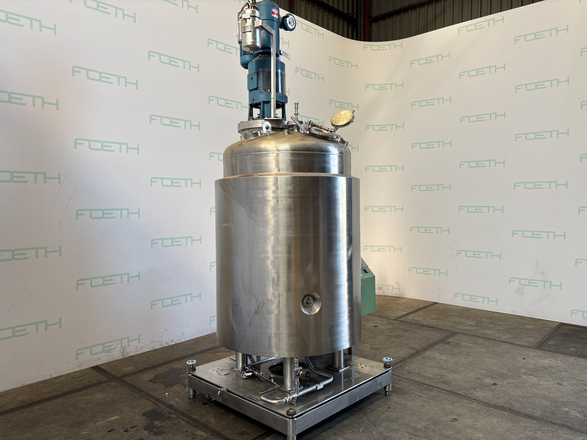 Maschine: HANAG OBERWIL 1600 Ltr. Fermentor (Bio) - Stainless Steel Reacto Kunststoffe und Polymere