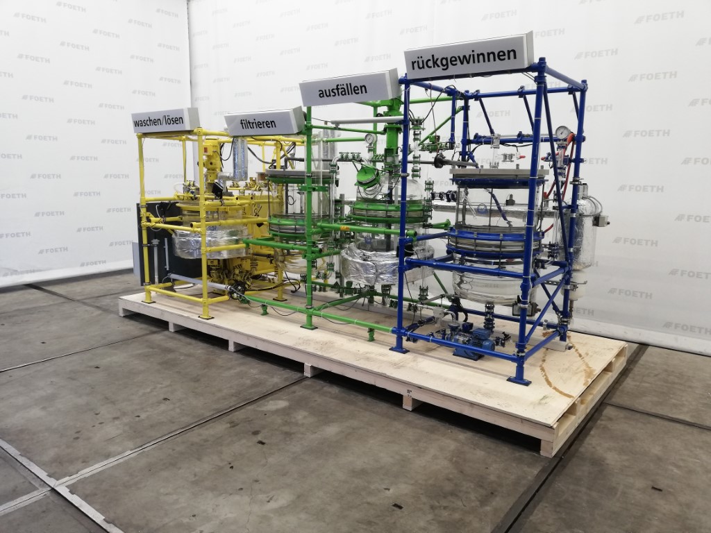 Maschine: QVF GLASSTECHNIK Washing, dissolving, filtering installation - Glas API