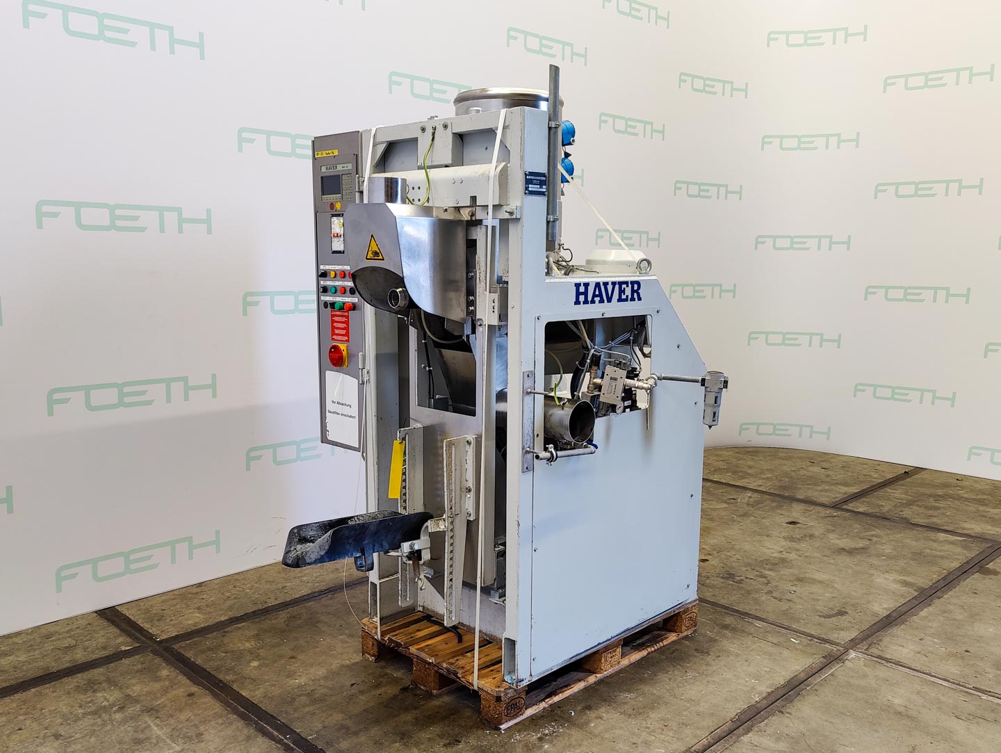 Maschine: Haver & Boecker 1 WXEH  valve sack powder filler - Powder filler Lebensmittel in Pulverform