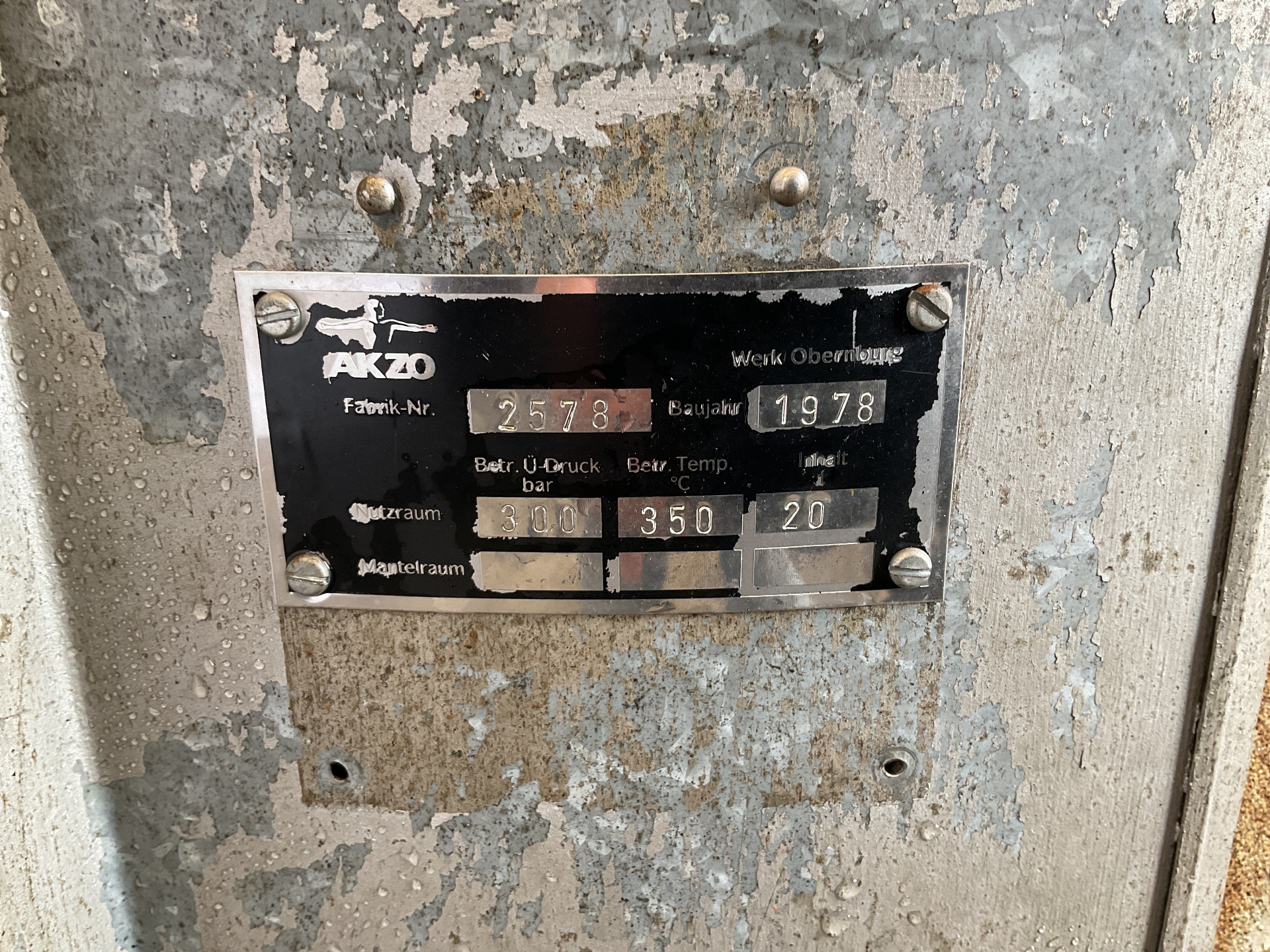 Machine: UHDE HAGEN 20 l High Pressure - 