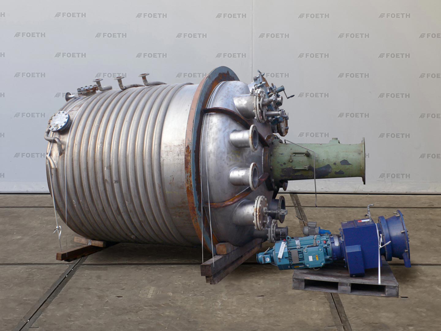 Maschine: ALPHA NIDAU 10.000 l Anchor stirrer - Stainless Steel Reactor Kunststoffe und Polymere