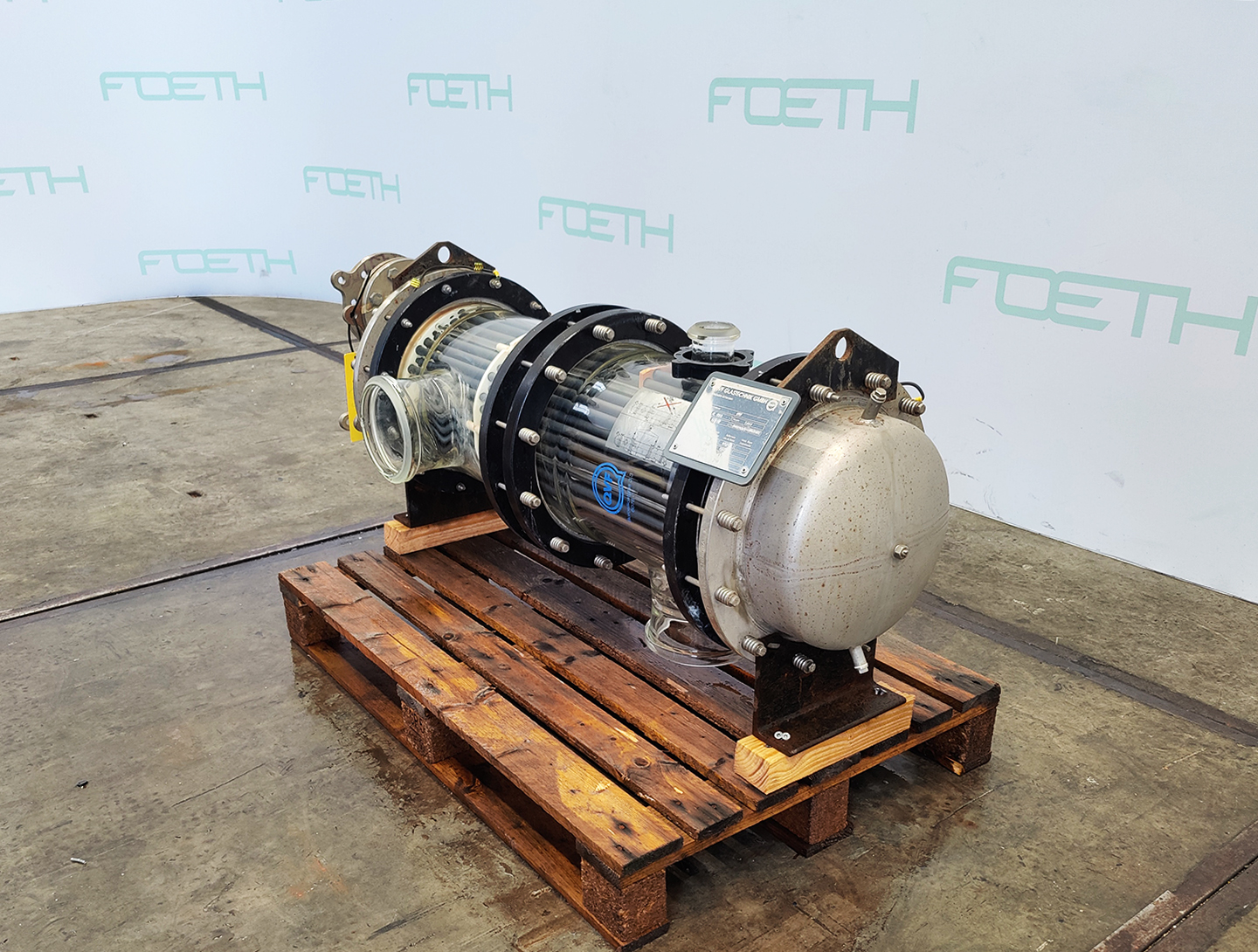 Maschine: QVF GLASSTECHNIK S-ROB45/300/SH/3SIC-4,5m² - Shell and tube heat ex Andere Futtermittel