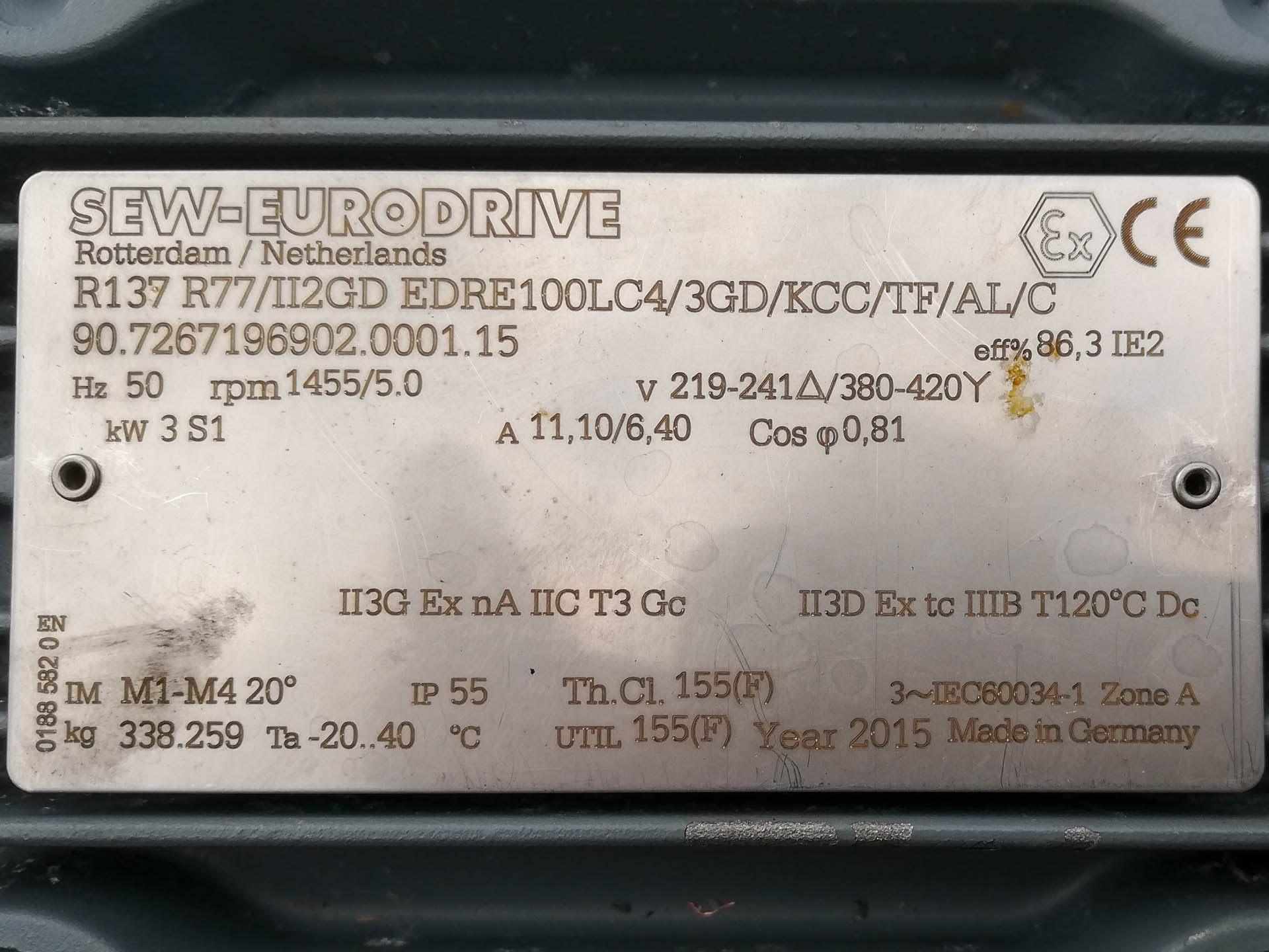 makine: VAN TONGEREN screw conveyor l=7000mm d=