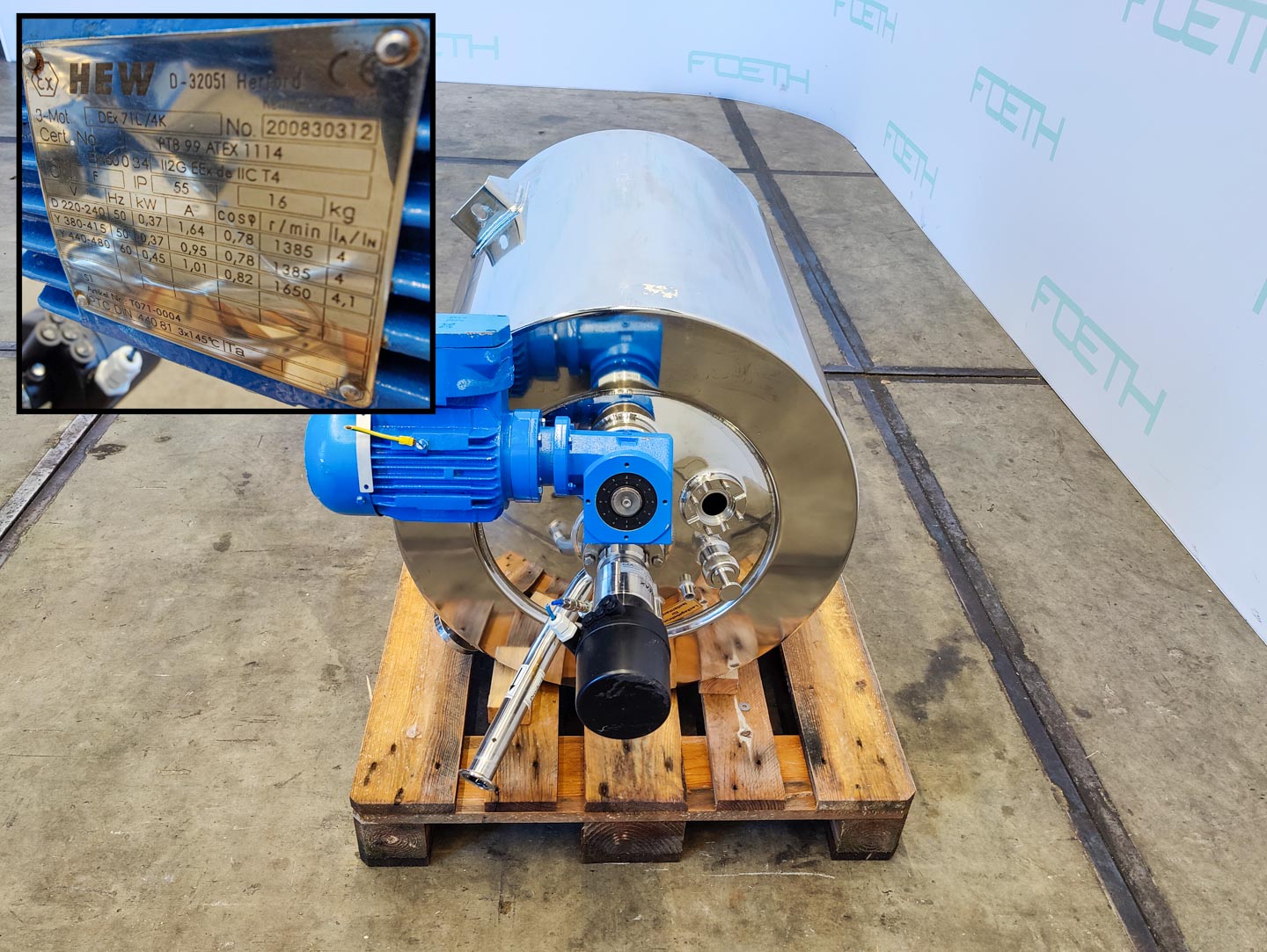 Machine: EDELSTAHL MAURER 167 Ltr. - Mirror-