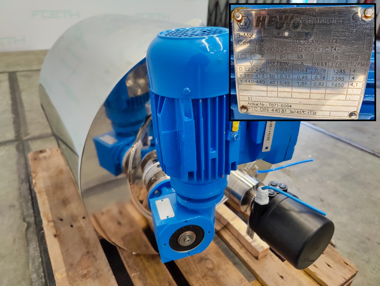 Machine: EDELSTAHL MAURER 130 Ltr. - Mirror-