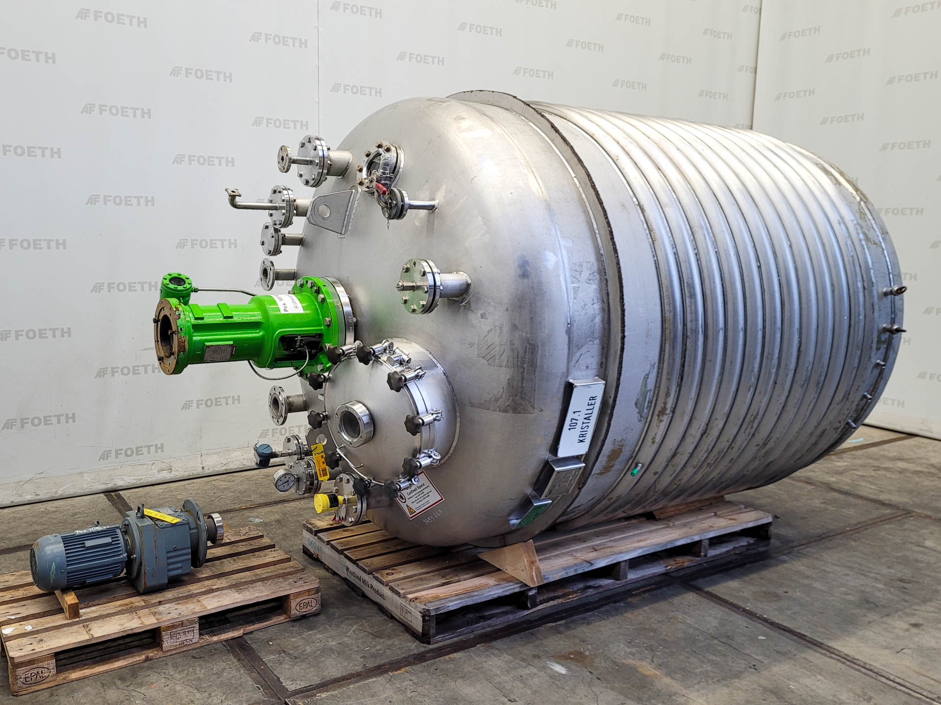 Machine: ENCO 6300 Ltr. (bio-)reactor - Stainless
