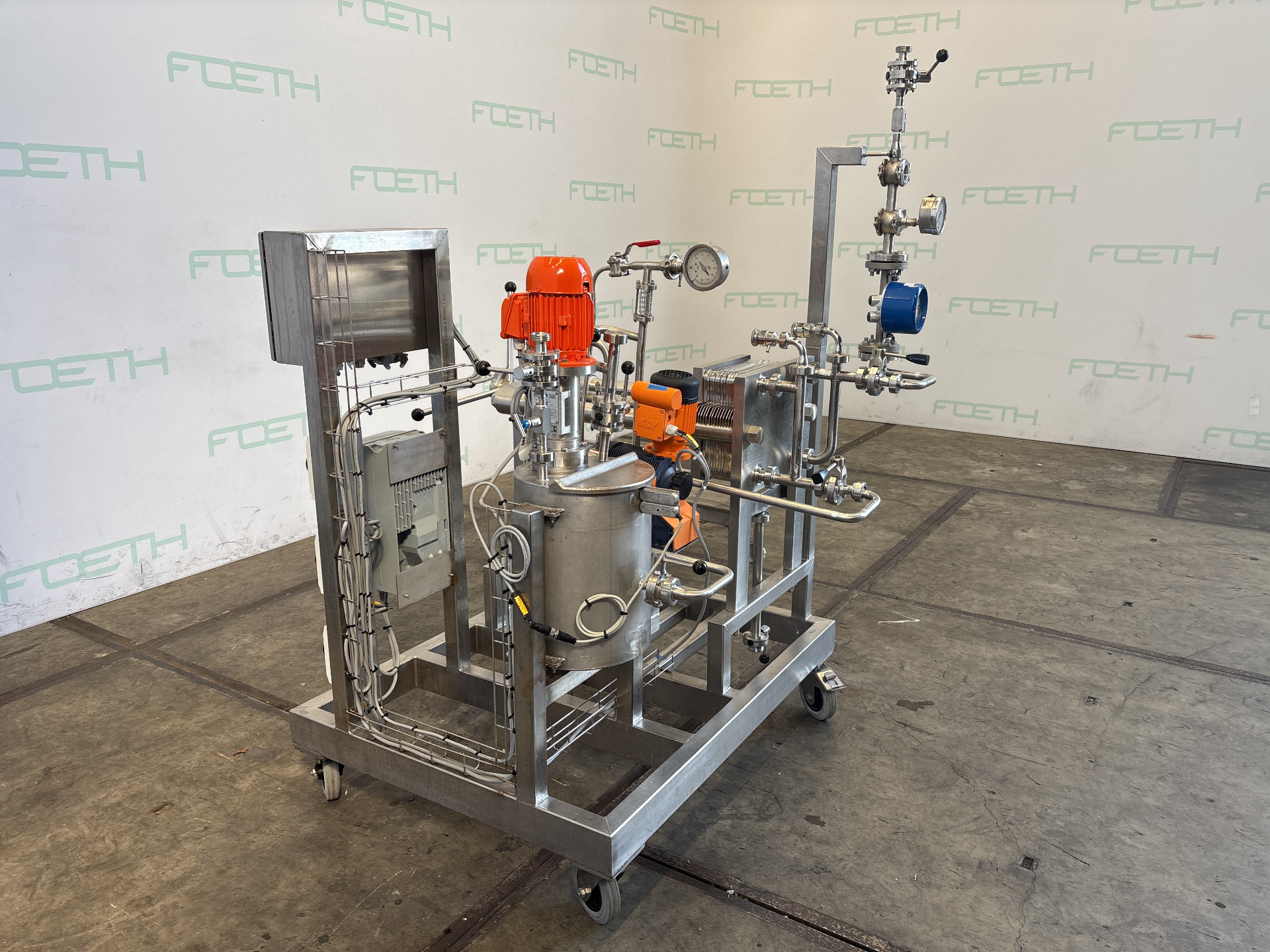 Maschine: D+E StrassBurger Filter SF 300 OD 40 + mixing vessel - Filterpress