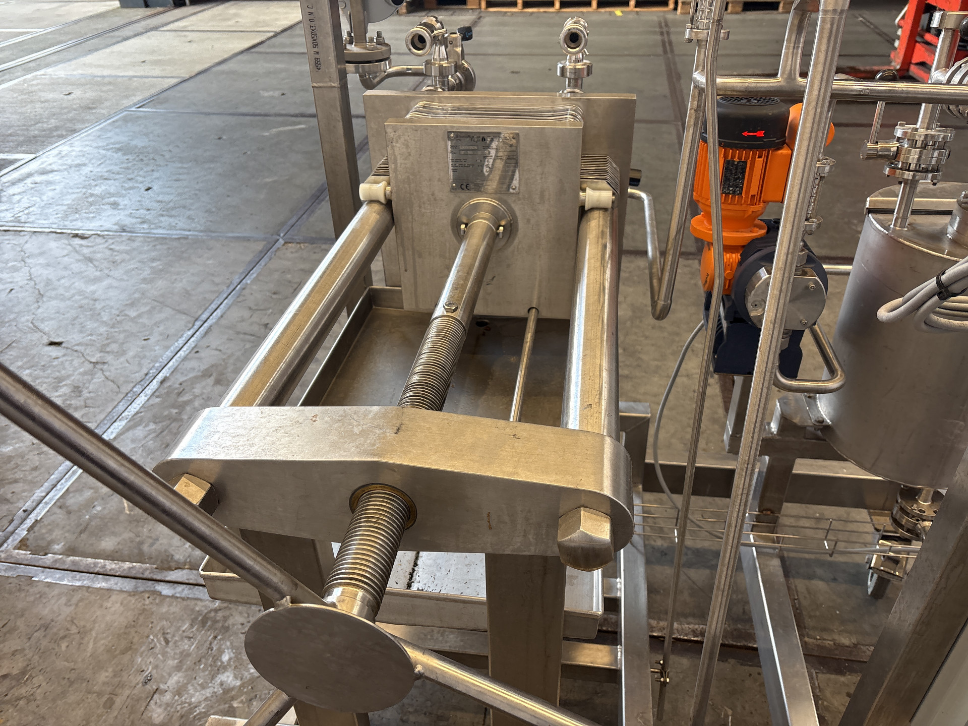Maschine: D+E StrassBurger Filter SF 300 OD 40 + mixing vessel - Filterpress