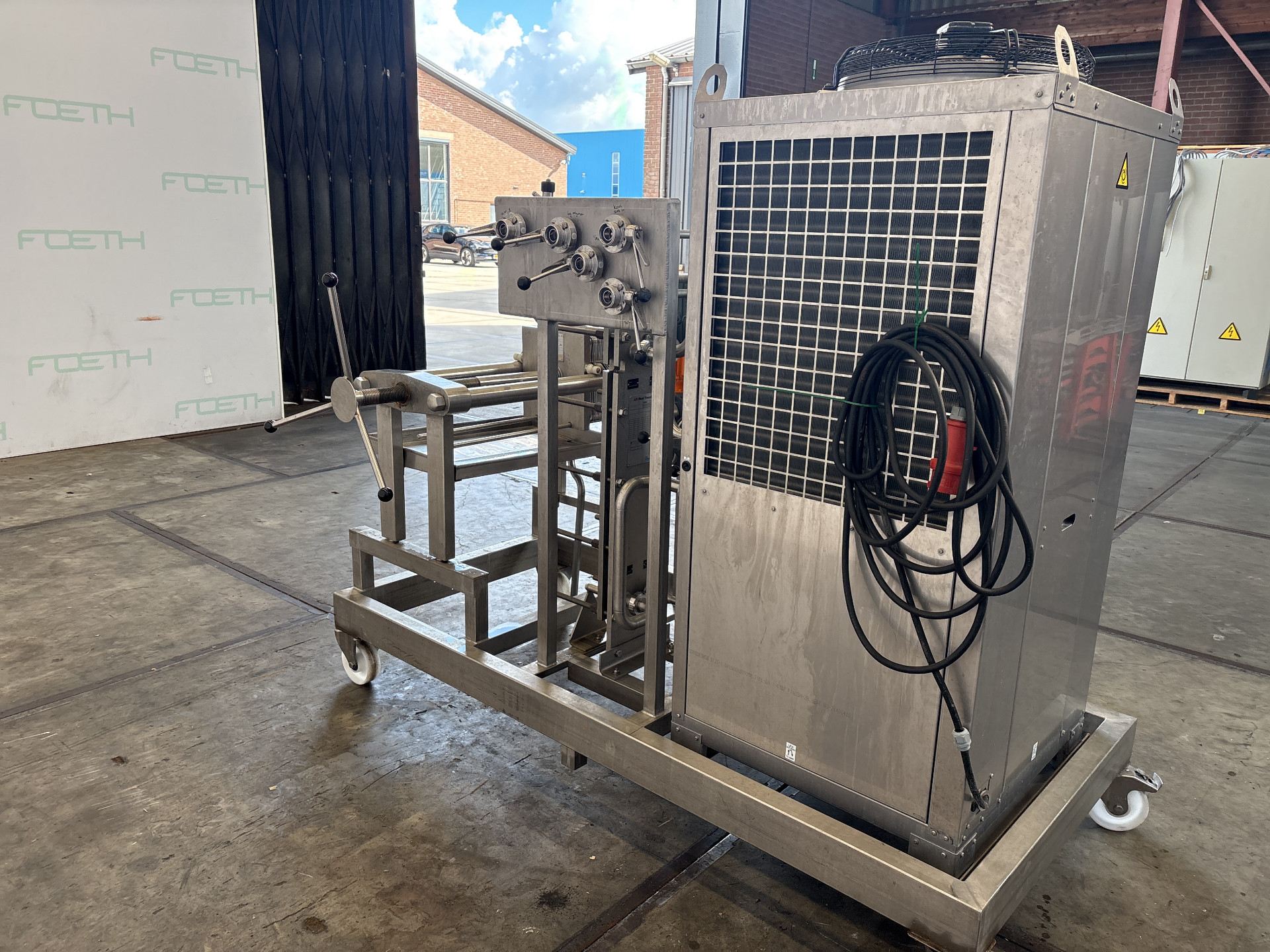 Maschine: D+E StrassBurger Filter SF 300 OD 40 + chiller/mixing vessel - Filterpress