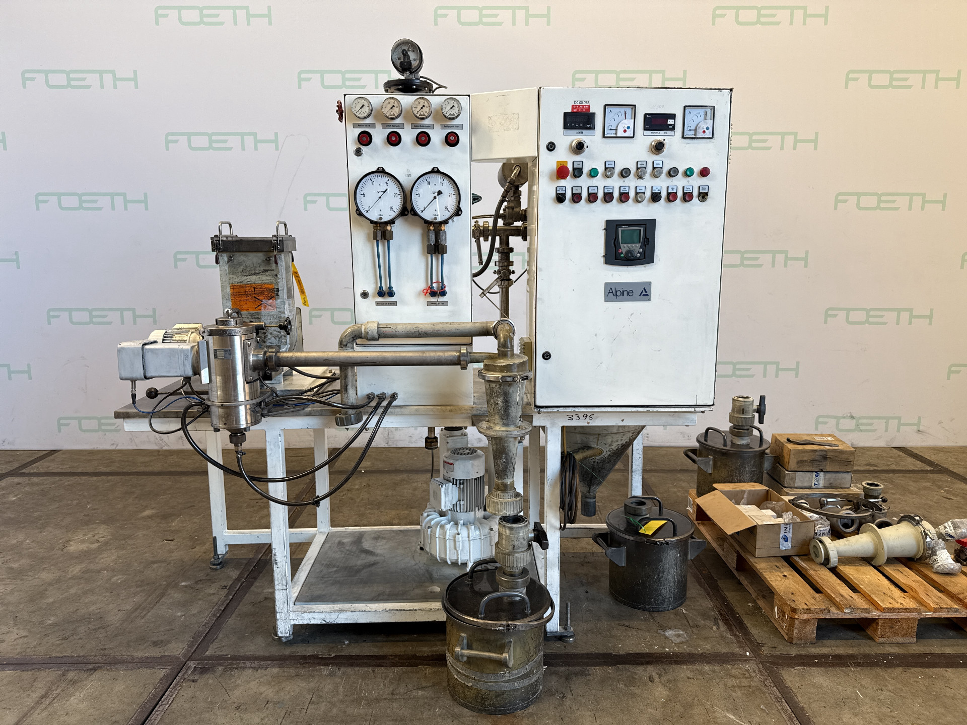 Machine: HOSOKAWA ALPINE 100-AFG Jett mill with 