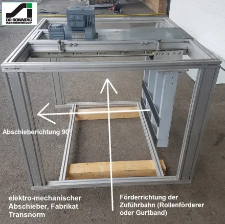 Transnorm 1000-800 90° elektromechanischer Fördergut-Abschieber – RESALE