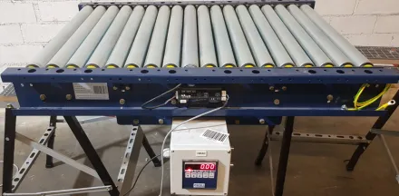 Mecalux Rollenförderer Rollenbahn Durchlaufwaage 2 – RESALE