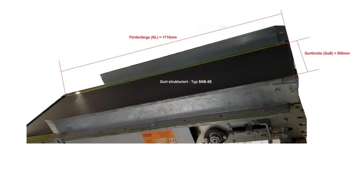 Lippert GF 1710-650-500 Gurtförderer Förderband Gurtband