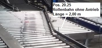 Gebhardt 2000-1320-1260 Rollenbahn nicht angetrieben