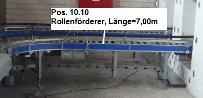 Gebhardt 7000-610-550 Rollenförderer Rollenbahn angetrieben – RESALE