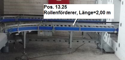 Gebhardt 2000-610-550 Rollenförderer Rollenbahn angetrieben – RESALE