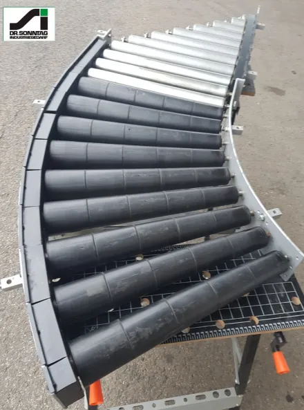 Transnorm 500 Rollenkurvenförderer 45° + Einschleuseeinheit – RESALE