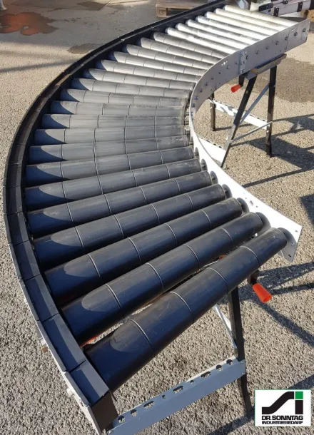 Transnorm 665-600-IR800 Rollenkurvenförderer 90° + Geradstück – RESALE